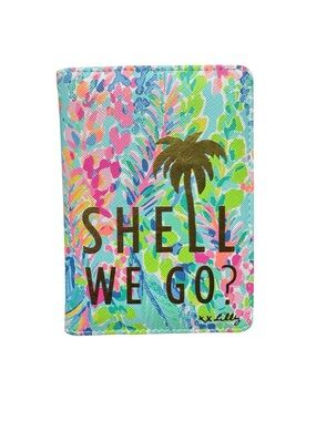 Lilly Pulitzer Neon Floral Passport Cover in Mint, Pink & Lime